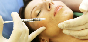 Botox injections into nasolabial folds