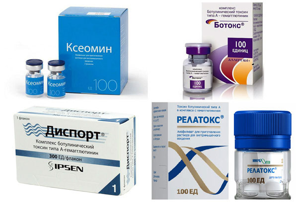 Xeomin, Botox, Dysport a Relatox obsahují botulotoxin