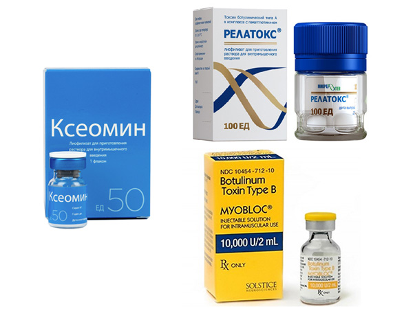 Xeomin, Relatox, Myoblock - Analogues du Botox